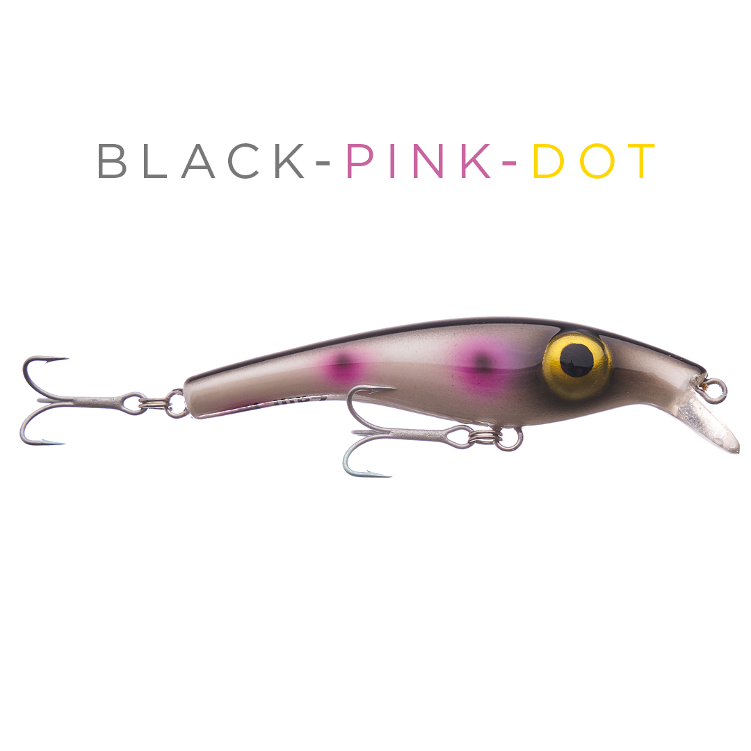 ZAM 8 cm - black Pink dot