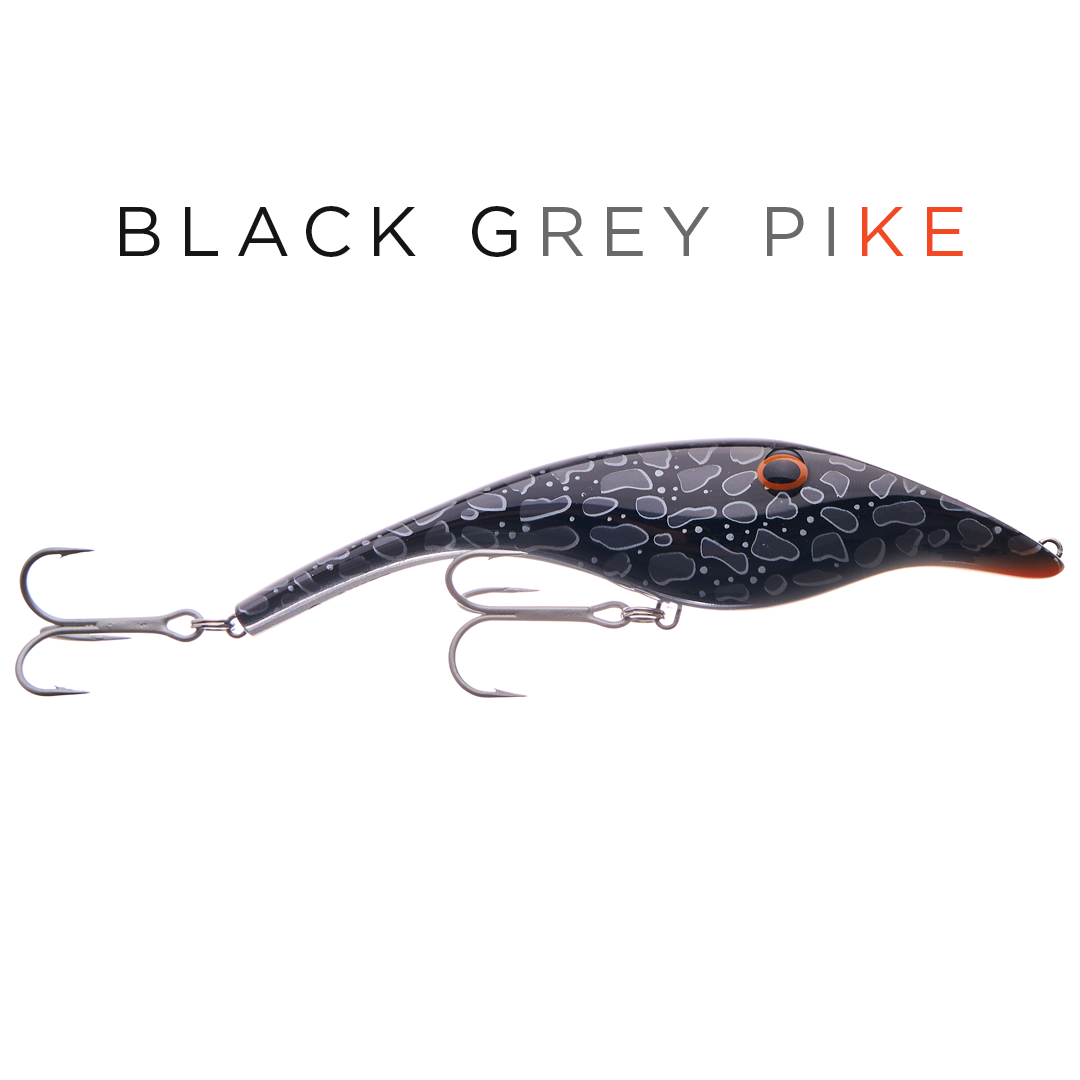 Zalt 14 cm - Black Grey Pike - Suspending