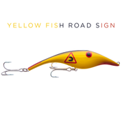 Zalt 14 cm - Yellow fish road sign